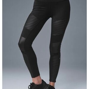ALO Yoga Black Ribbed Leggings